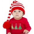thumbnail image 2 of YEKEYI Baby Christmas Elf Long Tail Crochet Beanie Knit Hat Stocking Caps, 2 of 2