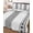 White, variant on White Boho Full Size Down Alternative Comforter, Lightweight Comforter Quilt Bedding Set with Pillow Shams Farmhouse Simple Abstract Striped Geometric All Seasons Bed Comforter Duvet Insert 78"x90"