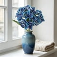 thumbnail image 6 of Hydrangea Artificial Flowers, Ongmies Silk Fake Flowers for Home Bathroom Office Table Centerpiece Shelf Decorations, 6 of 7