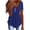 Blue, variant on Womens Top Plus Size Spring Clothes for Women Women's Sumemr Fashion T-Shirts Cute Multi-Layer Ruffle Hem Crewneck Short Sleeve Tops 2025 Trendy Clothes
