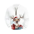 thumbnail image 1 of Birdeem Men's Christmas Sweater, Thick Thread Half High Collar Zipper Top, 1 of 5