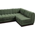 thumbnail image 5 of Meridian Furniture Quinn 7-Piece L-Shaped Fabric Modular Sectional in Green, 5 of 15