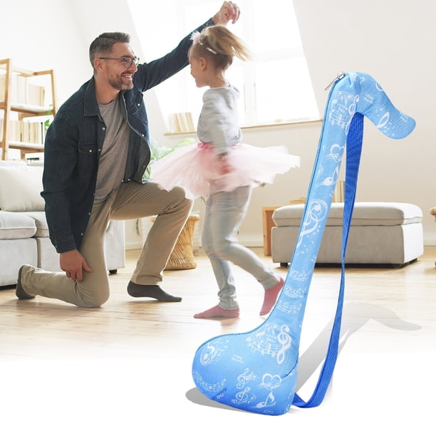 Bolso De Hombro Tipo Bandolera Bolso bandolera con forro de poliéster y terciopelo para Otamatone Deluxe (azul)