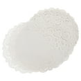 thumbnail image 3 of EeaseMX 100 servilletas desechables de papel absorbente de aceite blanco con encaje, para cajas de pasteles, de 7,5", 3 of 8
