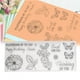 thumbnail image 3 of 2 uds sello transparente sello de goma transparente DIY diario flor mariposa patrón artesanía T1659, 3 of 5