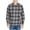 Smoke, variant on Eddie Bauer Men's Bristol Plaid Button Up Flannel Shirt (Chambray Blue, S)