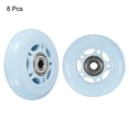 thumbnail image 3 of Unique Bargains Roues de Patin en Ligne avec Roulements 82A Remplacement de Patin, Bleu Lot de 8, 3 of 5
