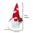 thumbnail image 6 of 2 Pack Lighted Valentines Gnomes Plush Doll, Handmade Mini Scandinavian Swedish Tomte, Light Up Elf Toy Holiday, Battery Operated Valentine's Day Gift Tabletop Ornament, 6 of 7