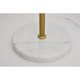 thumbnail image 4 of Eclipse 1 Light Brass Floor Lamp With Frosted White Glass, 4 of 6