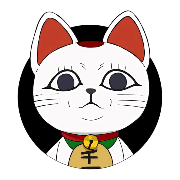 EARLFAMILY 5.1 Inch Japanese Cat Turbo Granny Car Sticker Vinyl Decal for Windshield Motorcycle Bumper Cool Decoration