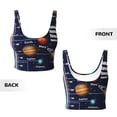 thumbnail image 4 of Yiaed Solar System Print Ladies Waistcoat Women Sports Vest Vest Sports Women Sports Top Yoga Vest for women-Large, 4 of 8