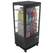 Countertop Refrigerator Display Case with Led lighting - 3 cu.ft Capacity