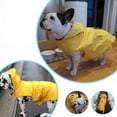 thumbnail image 5 of Impermeable para perros con capucha, ultraligero y transpirable, con tiras reflectantes, para perros medianos y grandes (6XL, amarillo)., 5 of 5