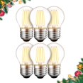 thumbnail image 1 of BlueStars G45 E26 - foco LED de filamento Edison de 120 V 5 W (equivalente a 60 vatios), blanco c&aacute;lido de 2700 K, 550 lm, no regulable para decoraci&oacute;n del hogar, colgante, l&, 1 of 8