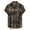 Coffee, variant on Mens Vintage Printed Shirt Short Sleeve Button Down Tops Casual Floral Summer Beach Shirt M