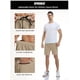 thumbnail image 5 of Pantalones cortos SPOSULEI para hombre, atléticos, de secado rápido, ligeros, color caqui, 5 of 7