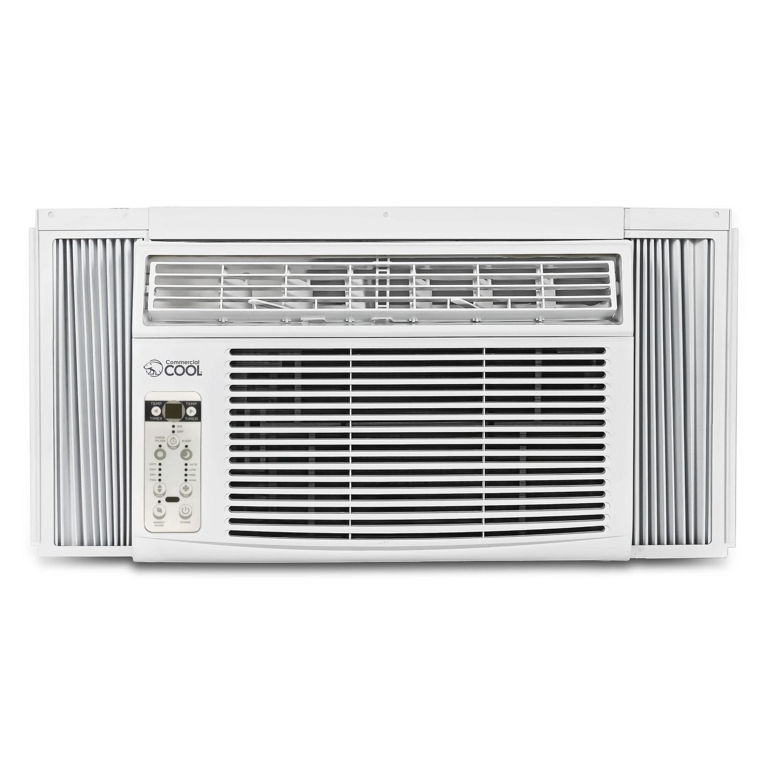 Commercial Cool Window Air Conditioner 8000 BTU, AC Window Unit Cools Up to 350 Square Feet, Window AC Unit with Full Function Remote Control, 3 Cooling Speeds and Fan Only Function, CWAM08W6C, White