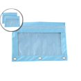 thumbnail image 1 of Dvruxg 2 Pcs Pencil Pouch, Three-hole Pencil Case Single Zipper Transparent PVC Document Storage Bag, Large Capacity Pencil Pouch with Zipper Clear Binder Pencil Case, 1 of 5