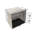 thumbnail image 6 of Botanical Dog Crate Cover, Twigs Pointed Leaves Flowers Curlicue Details Print on Plain Backdrop, Easy to Use Pet Kennel Cover Small Dogs Puppies Kittens, 7 Sizes, Khaki and Multicolor, by Ambesonne, 6 of 6
