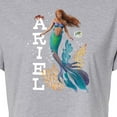 thumbnail image 3 of Disney - Ariel in Water - Juniors Cropped Cotton Blend T-Shirt, 3 of 5