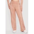 thumbnail image 3 of Women's Plus Size High Waisted Contrast Piping Pants, 3 of 4