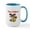 White/Blue Inside, variant on CafePress - Merry Christmas With Moose Mug - 15 oz Ceramic Large White Novelty Mug