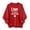 Red d, variant on HAOTAGS Graphic Tee Women Valentine's Day, Round - Neck Hoodless Long - Sleeve Casual Sweatshirt Red L