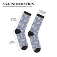 thumbnail image 3 of Sigee Cute Fat Cat for Contrast Design Crew Soft Moisture-Wicking Socks Crew Casual Athletic Stretchy Loose Socks, 3 of 7