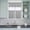 Gray, variant on 3 Piece Kitchen Curtains and Valances Set Grey White Stripes Cafe Curtains 36 Inch Length Simple Geometric Modern Monochrome Valance & Tier Curtain for Living Room Bedroom Window 54"x18" 27"x36"*2