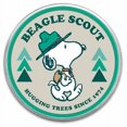 thumbnail image 3 of Peanuts® Beagle Scout Patch - Hugging Trees 1 oz Colorized Silver, 3 of 4