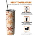 thumbnail image 6 of Starfish 20oz Tumblers with Lid Straw Vacuum Insulated Water Bottle for Spring Summer, 6 of 7