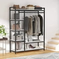 thumbnail image 2 of Tribesigns Freestanding Closet Organizer Clothes Garment Rack with Storgae Shelf, 2 of 6