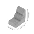 thumbnail image 2 of OULII 20pcs Realistic Mini Bricks For Crafts Grey Clay Model Brick Kits Great For Educational Activities, 2 of 7