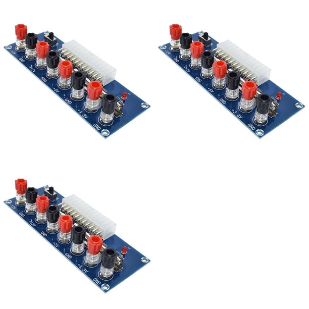 3X XH-M229 ATX Chasis de PC de Escritorio Transferencia de Energía una Placa Adaptadora Módulo de Circuito de Fuente de Alimentación Terminal de Salida de 24 Pines 24 Pines