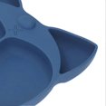 thumbnail image 2 of Baby Divided Dinner Plate Cartoon Shaped Soft Silicone Suction Eating Plate Set with Spoon Fork Cup Blue, 2 of 4