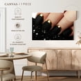 thumbnail image 5 of Elephant Stock Matte Black Nails Wall Art - Horizontal Canvas Wall Art - Living Room Wall Decor - Fashion And Beauty Canvas - Black And Beige Decor - 51" x 34", 5 of 8