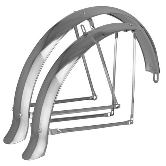 24" Fender Set Flared Adjustable Middleweight 68mm Chrome