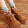 thumbnail image 5 of Calcetines de invierno cálidos de algodón y lana para mujer, 5 pares, multicolor, talla única kaili Sencillez, 5 of 5