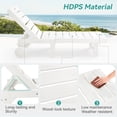 thumbnail image 4 of Dycanpo Chaise Lounge Chair Outdoor Set of 2, with Adjustable Backrest & Wheels, White, 4 of 9