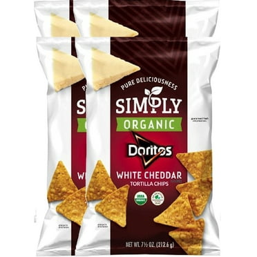 Doritos Simply Organic White Cheddar Tortilla Flavored Chips Limited Edition - 7.5Oz (4).