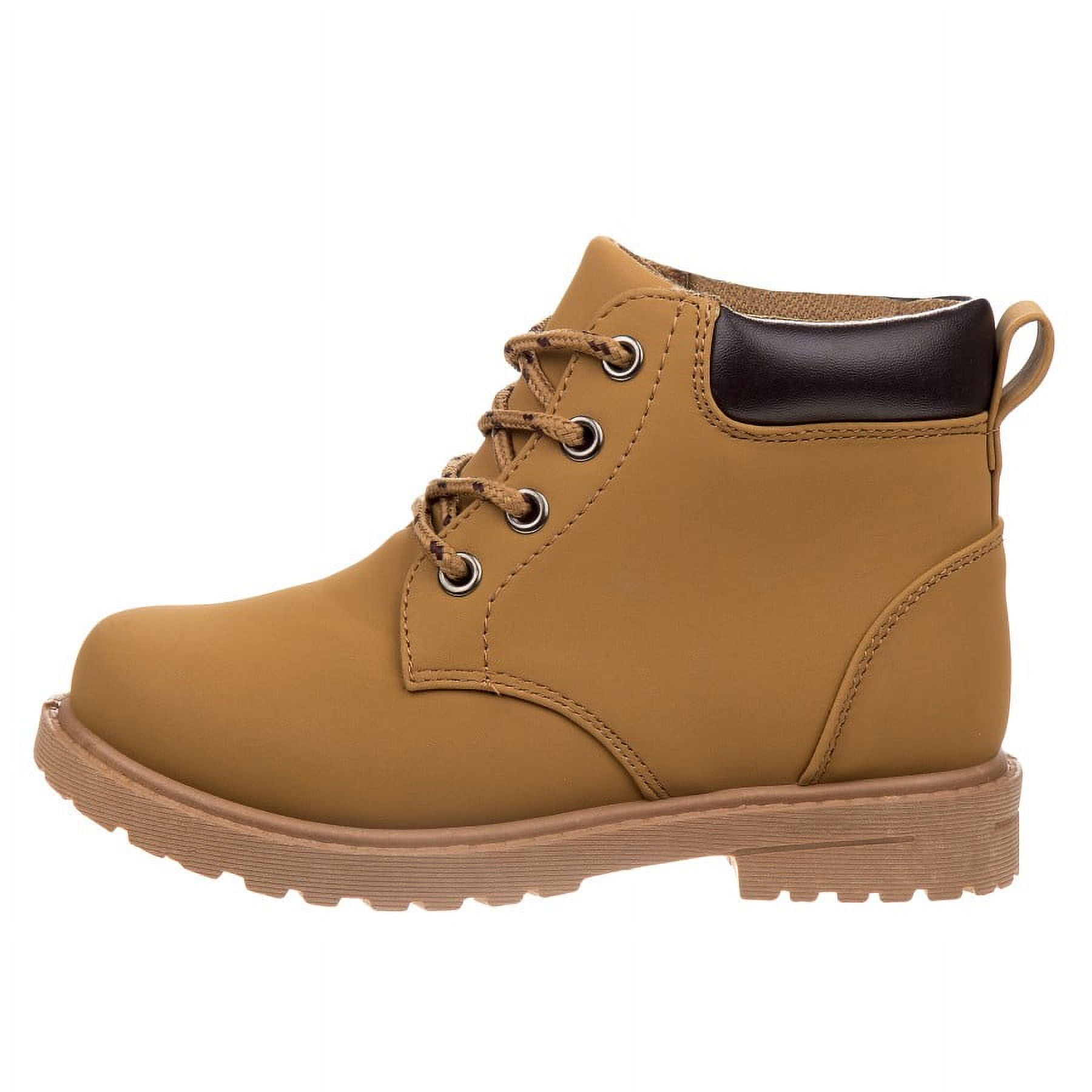 Josmo Unisex Outdoor Kids Lace-up Comfort Casual Boots: Perfect for Outdoor Adventures - Wheat, 4