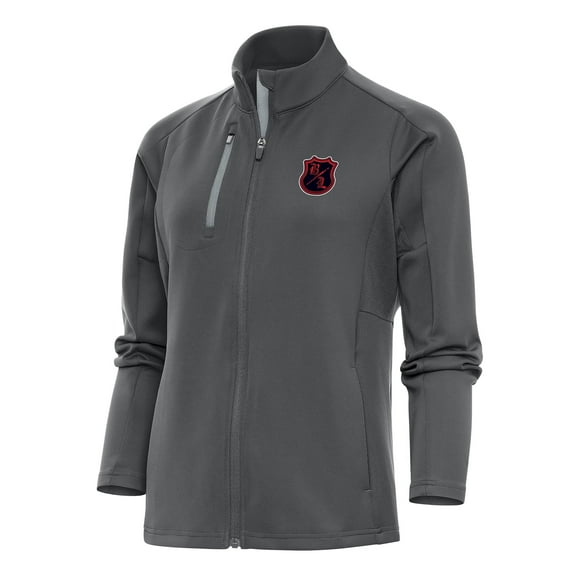 Women's Antigua Charcoal/Silver The Bloodline Generation Full-Zip Jacket