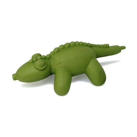 UPC: 0875854008461 | Charming Pet Latex Rubber Balloon Gator Dog Toy Green Large