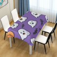 thumbnail image 3 of Yayeee Tablecloths for Rectangular Tables 54 x 54 inch Party Table Cover, Halloween Ghosts Purple, 3 of 6