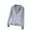 Gray, variant on AUNVITO 2025 Trendy Children's Solid Color Sun Protection Clothing With Long Sleeves And Zippered Hooded Cardigan Jacket For Large Children