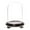 Black Wood Veneer Base, variant on Plymor 5.5" x 8" Glass Display Dome Cloche (Black Wood Veneer Footed Base)