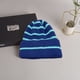 thumbnail image 4 of Gorro de invierno con puños suaves, pompón, punto a rayas, calavera, holgado, gorro de esquí a rayas, 4 of 5
