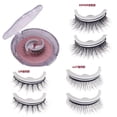 thumbnail image 2 of 3 pares de pestañas autoadhesivas sin pegamento, reutilizables, de largo volumen, aspecto natural, regalo para mujeres., 2 of 14