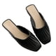thumbnail image 2 of Zapatillas de verano planas, sandalias de tacón plano sin espalda Sandalias planas sin espalda Zapatillas sin espalda con punta cerrada Funcionamiento suave, 2 of 9