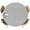 Gray, variant on Round Fitted Tablecloths with Elastic Edge Blue Vintage Linen Oil-Proof Waterproof Wipeable Table Cover,36" - 44"